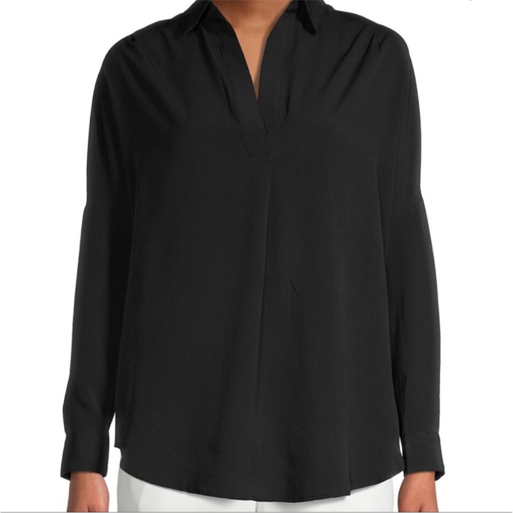 Allen B By Allen Schwartz Black Blouse